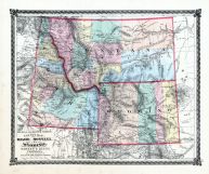 County Map of Idaho, Montana and Wyoming, La Salle County 1876
